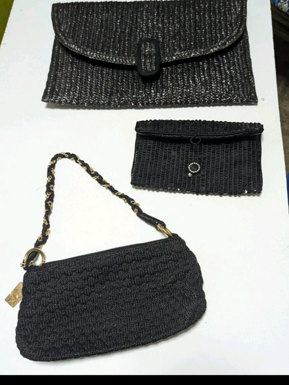 Vintage Purses Morracan Raffia, And Norrell Sequin Clutch